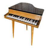 Piano a child's old wood + formica compass legs 1960s vintage