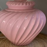 Vintage pink ceramic lamp