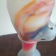 Vase en verre soufflé signé à la base