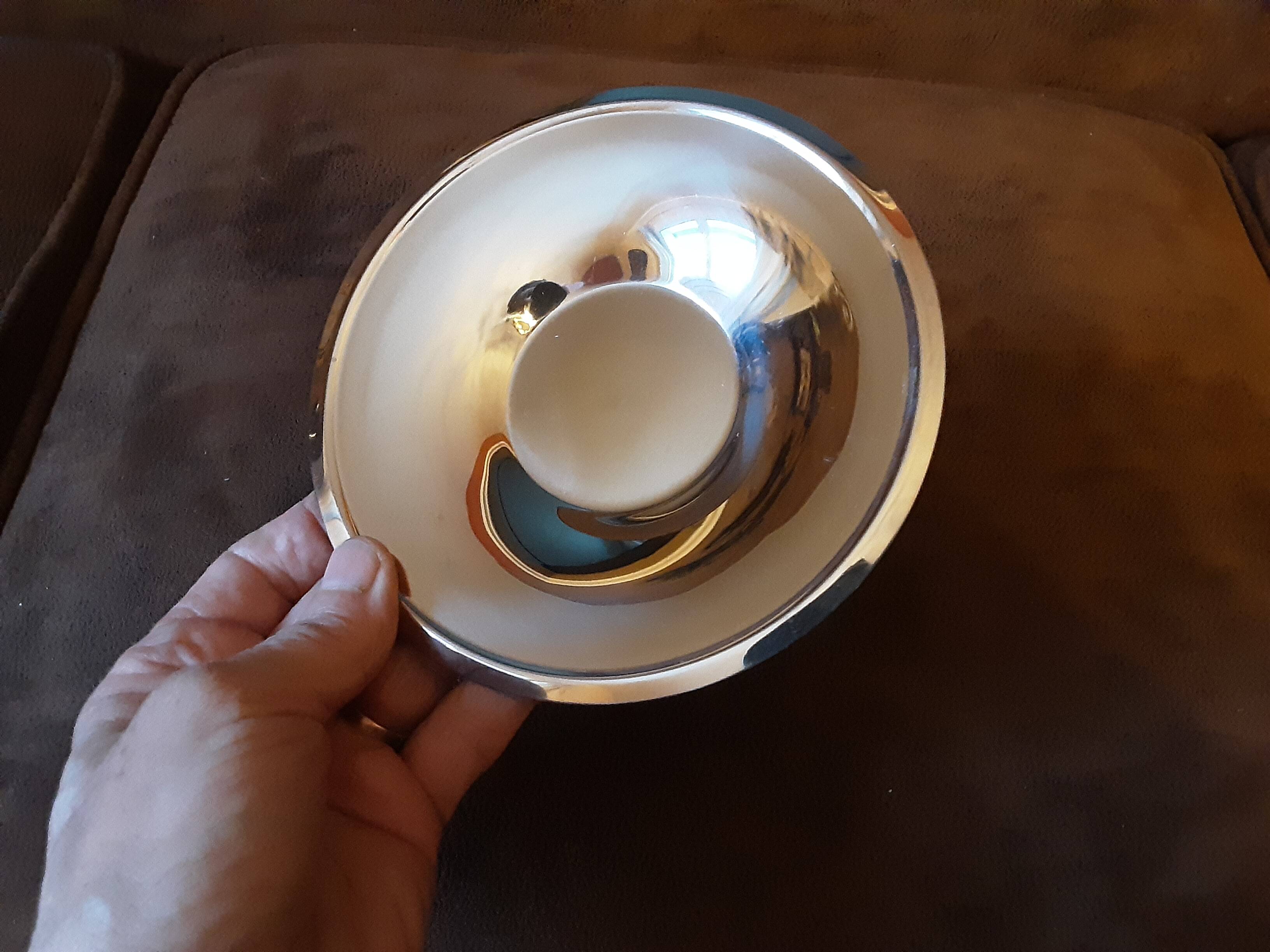 Set of 7 Isosteel metal coasters