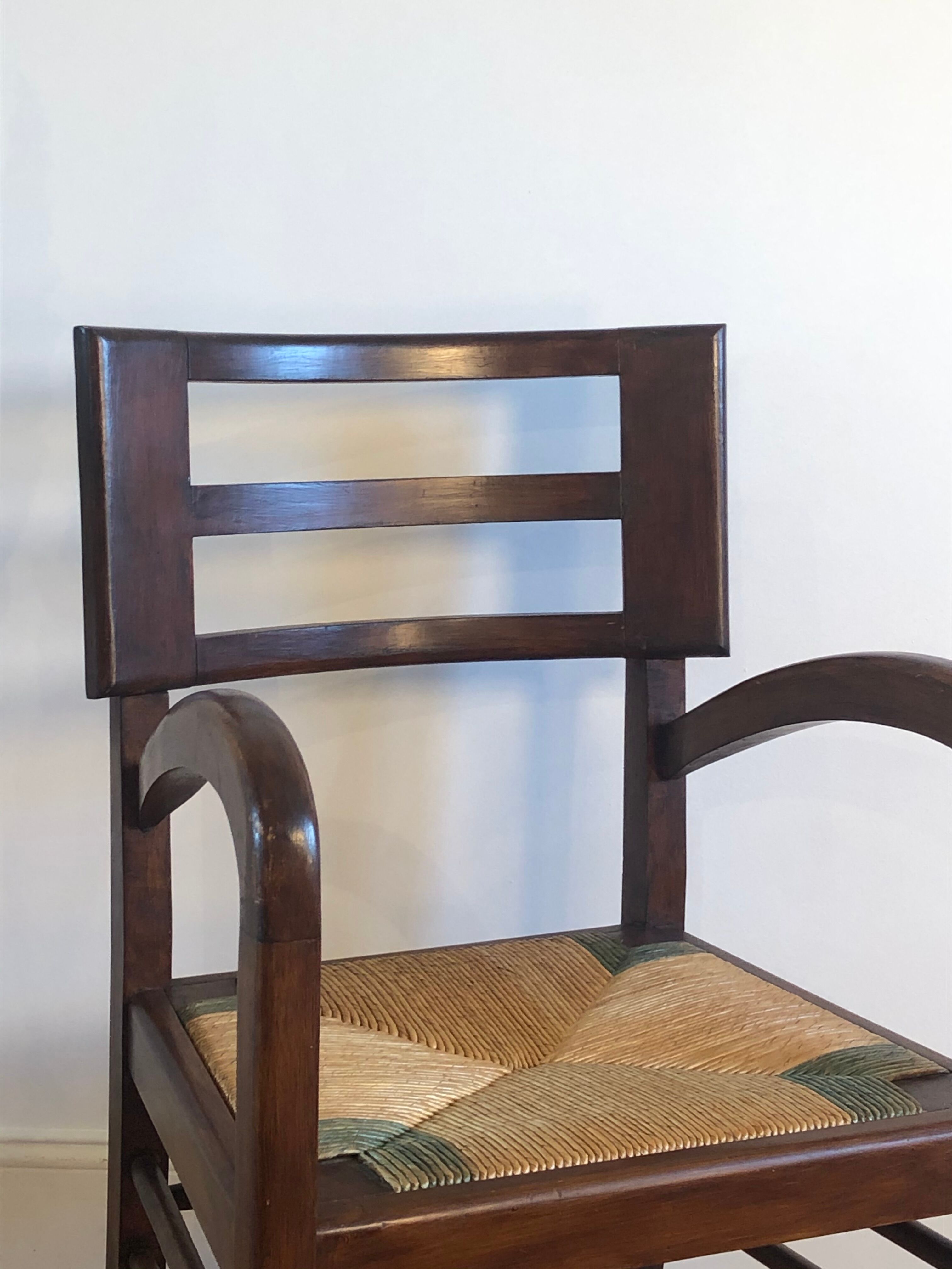 Pierre Cruège oak armchair 1950