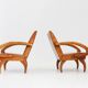 Ensemble de fauteuils du milieu du siècle en bois courbé