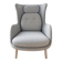 Fauteuil RO Fritz Hansen – Jaime Hayon – tissu Kvadrat