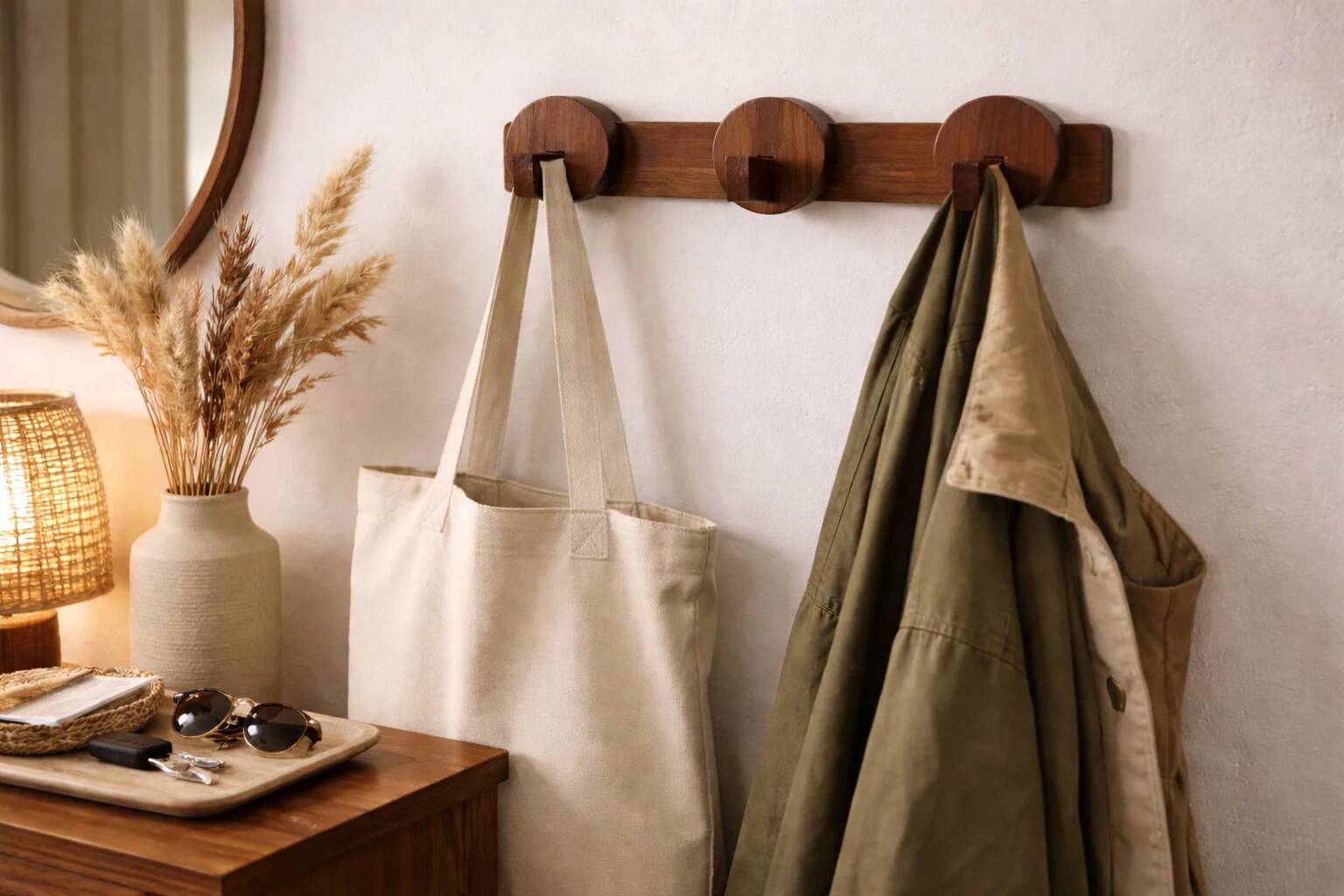 Wooden coat rack – 1960s