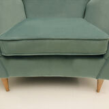 Armchair in velvet 1950s