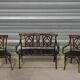Baumann salon, armchair, bench and bistro chair