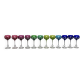 Lot de 12 verres Roemers en cristal Saint-Louis – Modèle Massenet