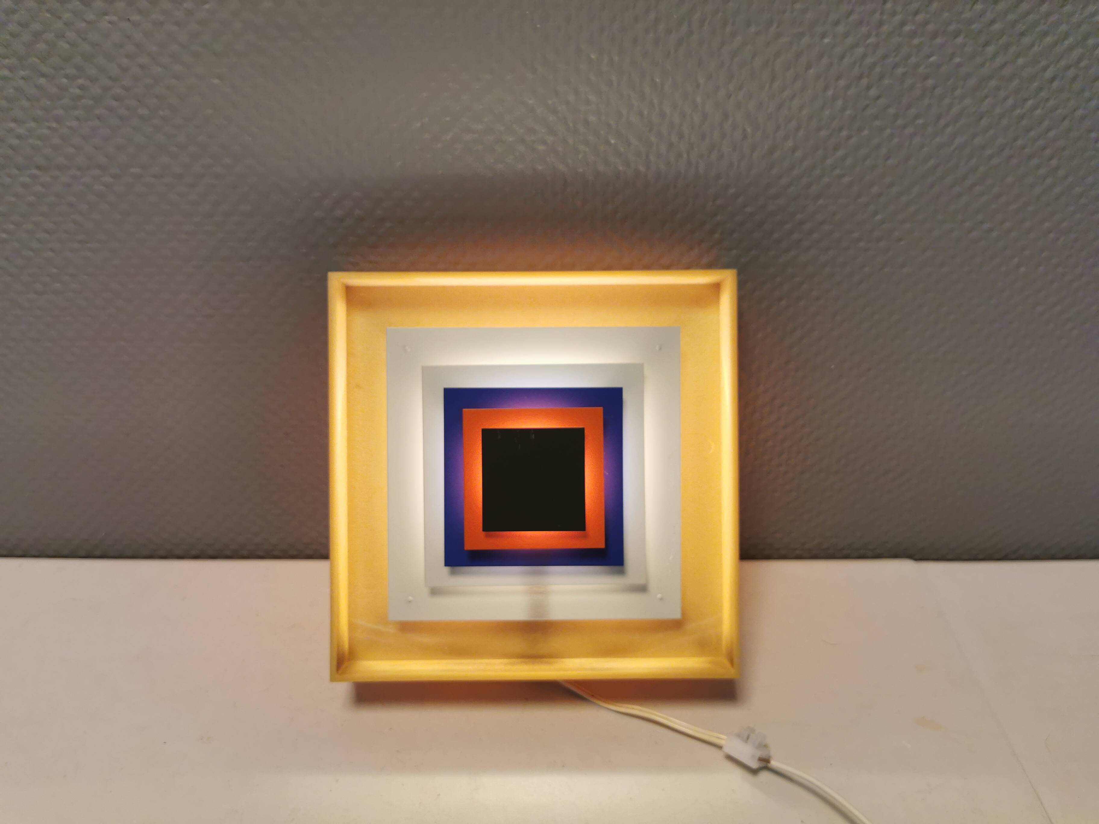 Two Wall lamps by Bent Karlby and produced by LYFA, model Kvadrille.