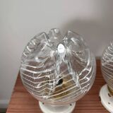 Pair of vintage globe wall lights