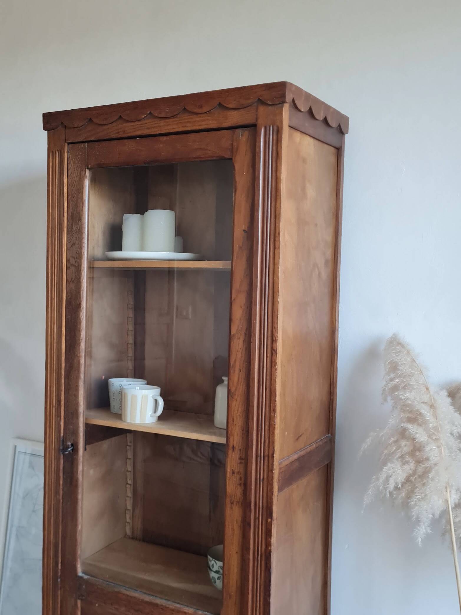 Glass-fronted Parisian wardrobe