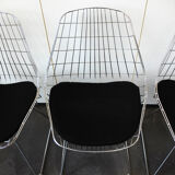 Four vintage SM05 chairs chromed by Cees Braakman for Pastoe, 1960-70