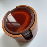 Vintage teak coaster