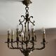 Bronze chandelier with 8 lights