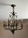 Bronze chandelier with 8 lights