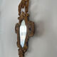 Miroir en bois doré style baroque Louis XIV, 39x67 cm