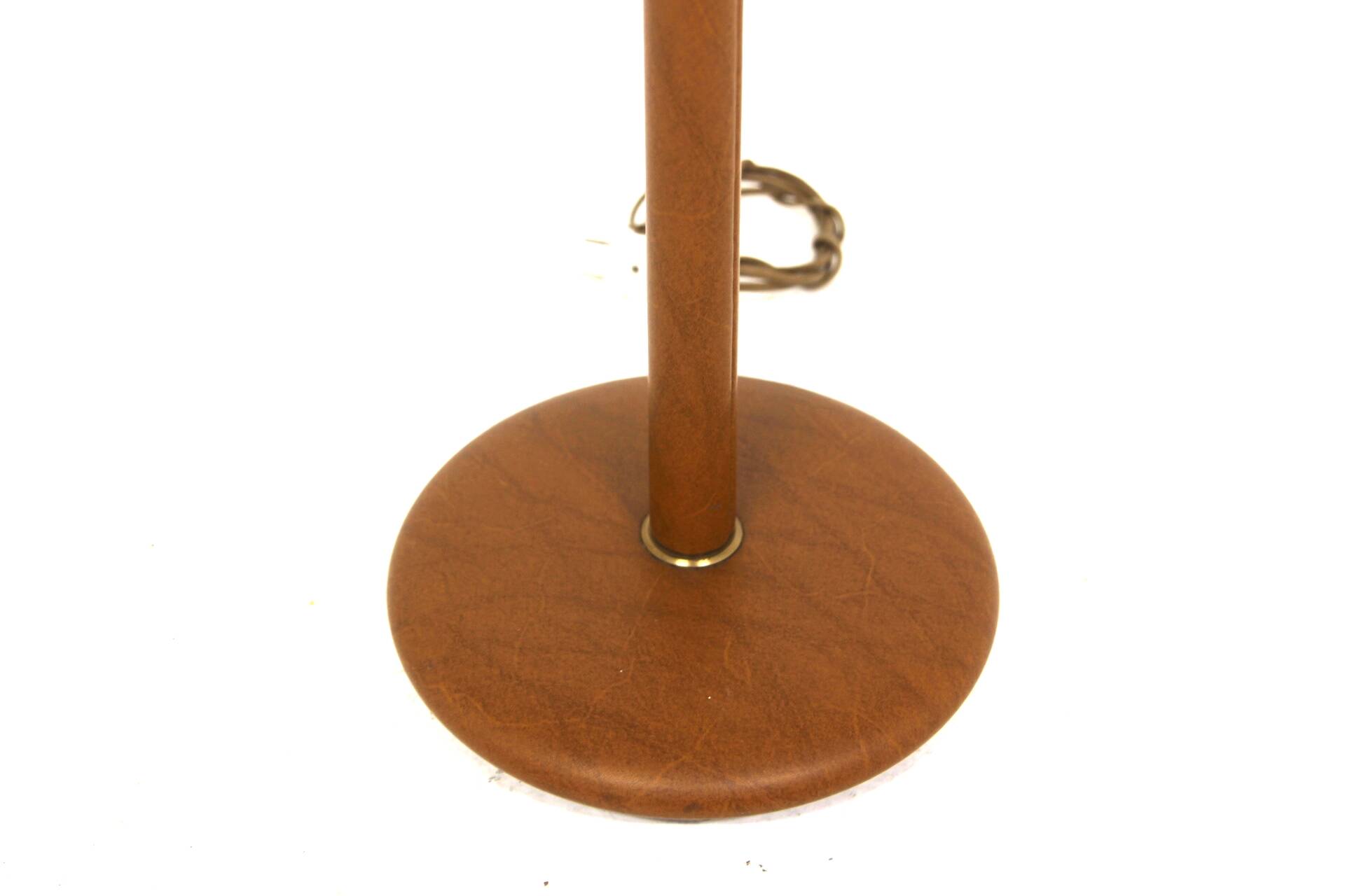 Scandinavian metal and vinyl floor lamp, Sweden, 1950s