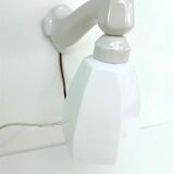 Wall lamp 1930 1940 opaline and porcelain of sarreguemines