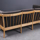 Tsm Mobelfabrik , Three-seater oak stretcher sofa