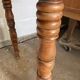 Solid wood desk table turned legs 100x52cm