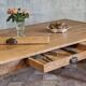 Large authentic farmhouse table made of solid French oak.
