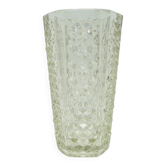 Ćwieki vase, transparent glass, Ząbkowice, Poland, 1970s.