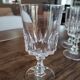 Set of 12 vintage wine glasses in chiseled crystal