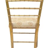Napoleon III chair in gilded wood