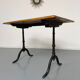 Ancienne table bistrot  Horgen Glarus en bois et fonte début XX eme