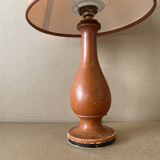 Small table lamp in old turned wood