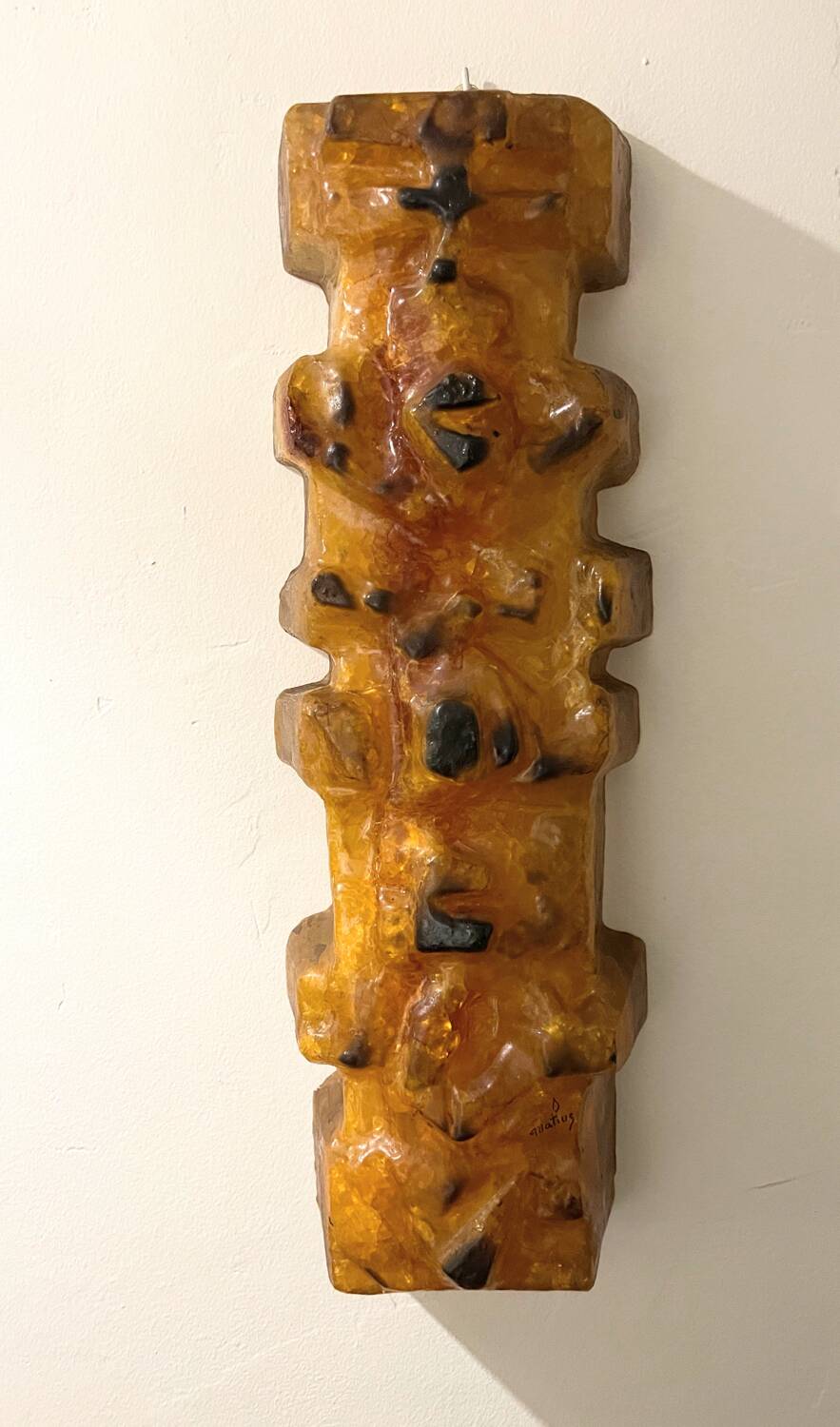 Matius Totem French Pop Art wall lights, sculpture, 1970