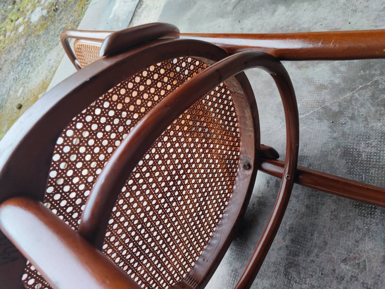 Set of 5 Thonet Long John chairs