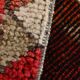 Tapis oriental turc rouge et rose, 88 x 329 cm