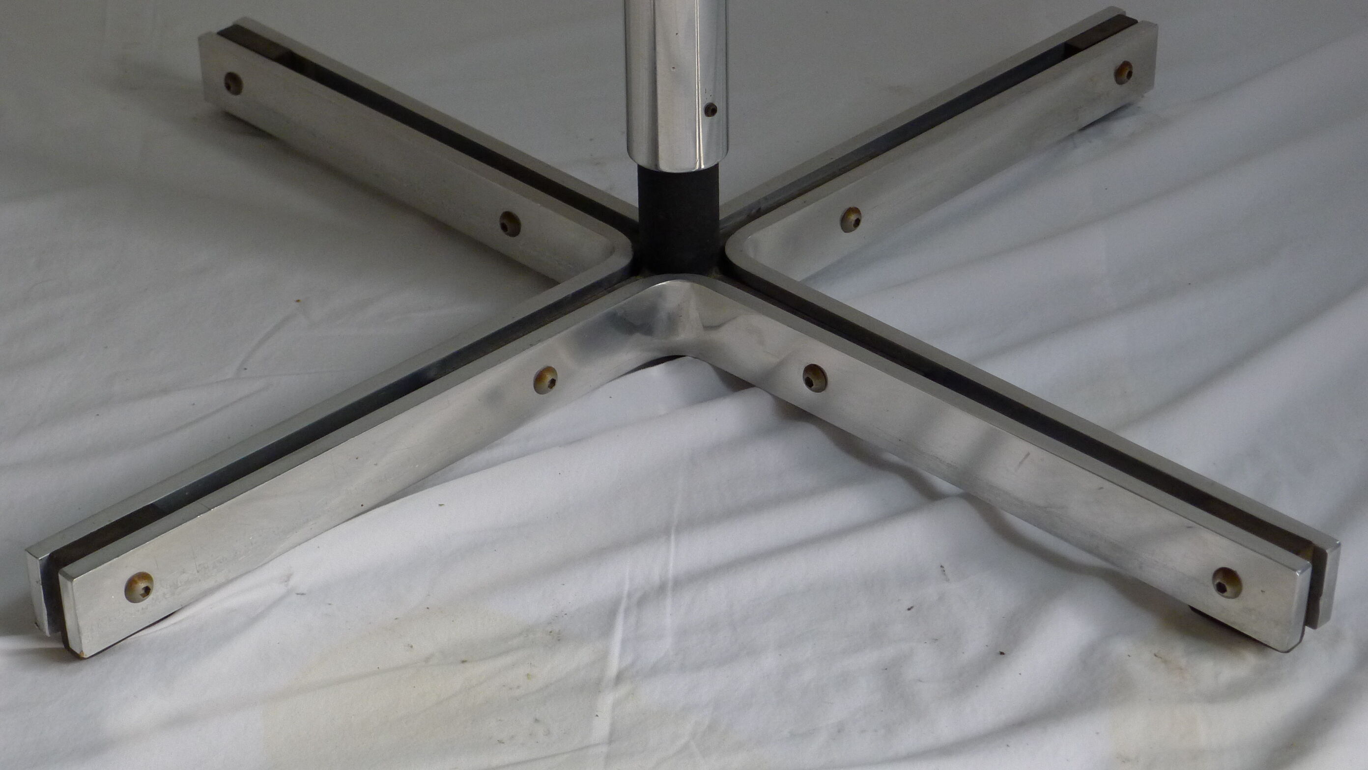 Glass dining table - 70s