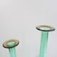 Vases bouteilles en verre vert de Villeroy et Boch