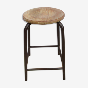 Former wooden and metal stool