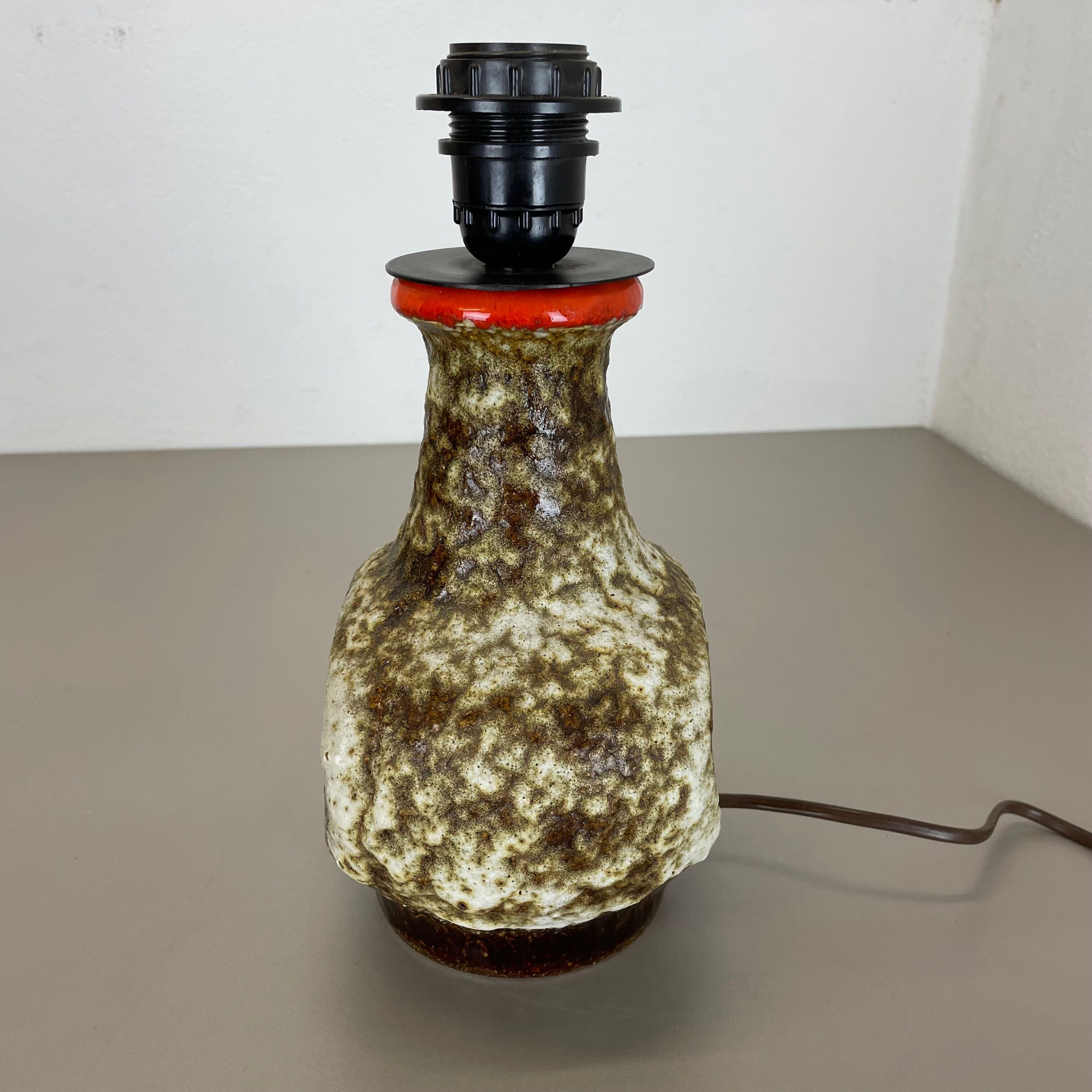 Rare Fat Lava Ceramic Pottery Table Light by Dümler and Breiden, Germany, 1970s