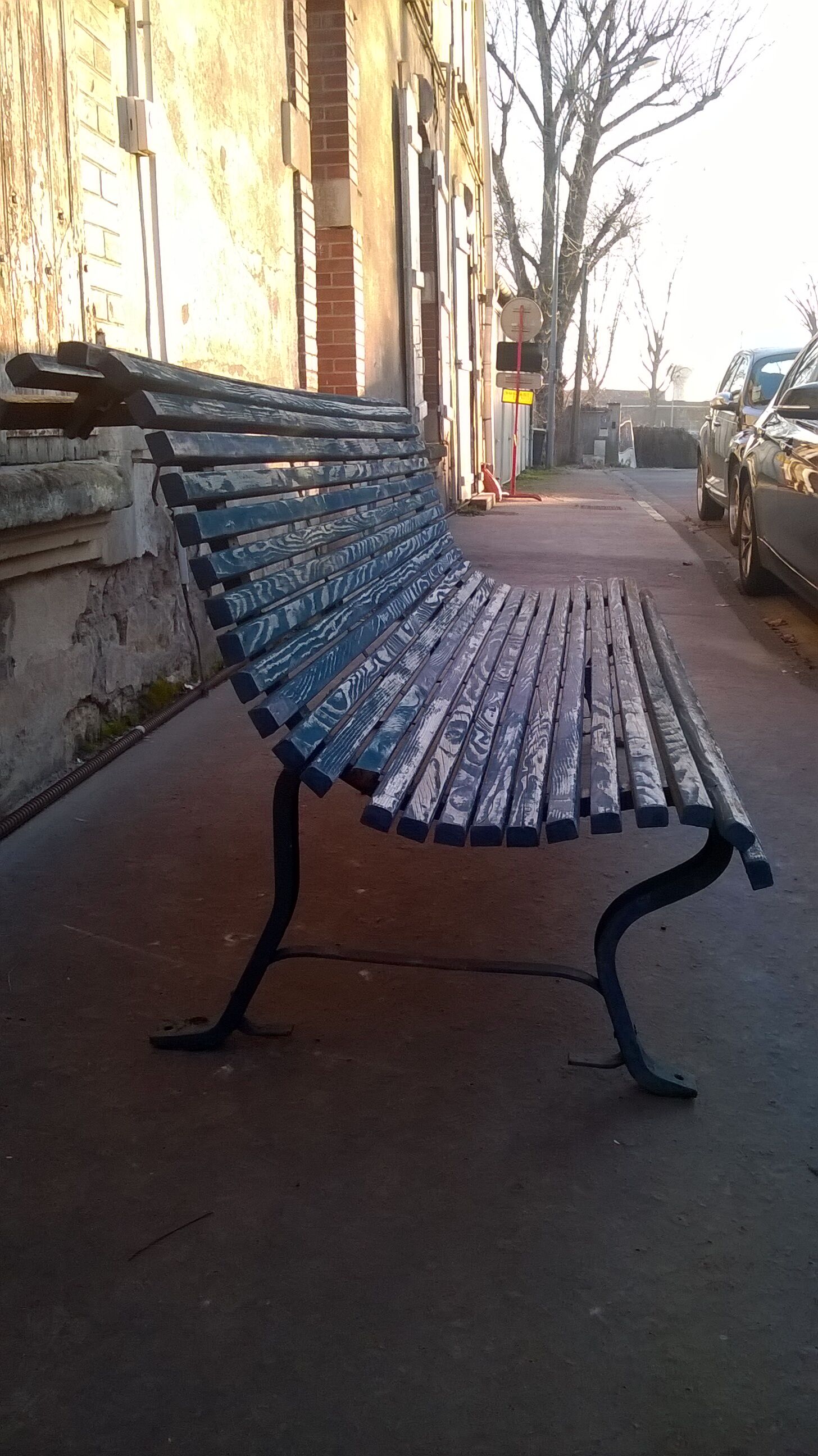 Old garden bench