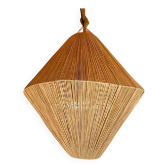 Applique murale en raphia fait main - Boho Lighting - Suspension murale nat