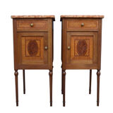 Pair of turn of the century bedside cabinets