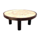 Roger Capron round coffee table with 4 legs "column"