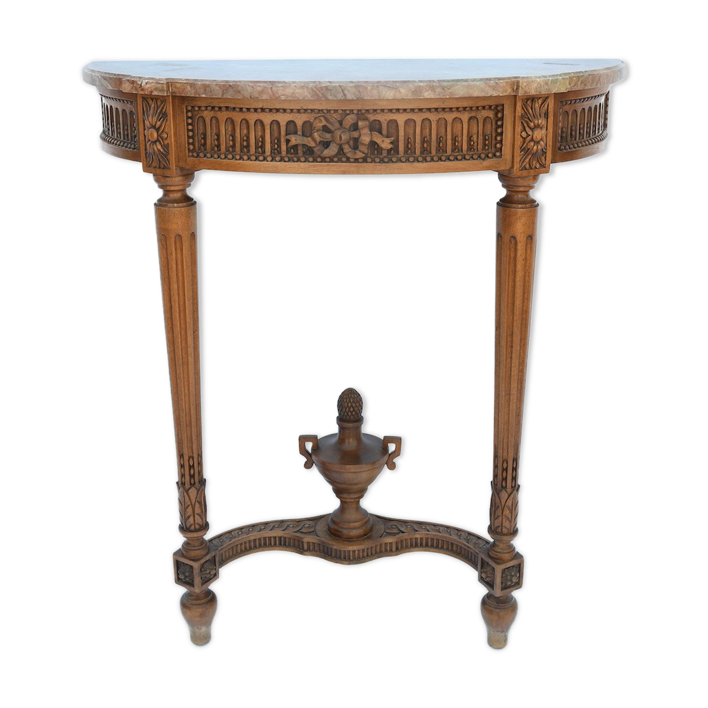 Louis XV-style half-moon console