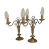 Pair of old Dutch lamps called "boiler"