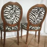 Duo of Louis XVI Medallion chairs