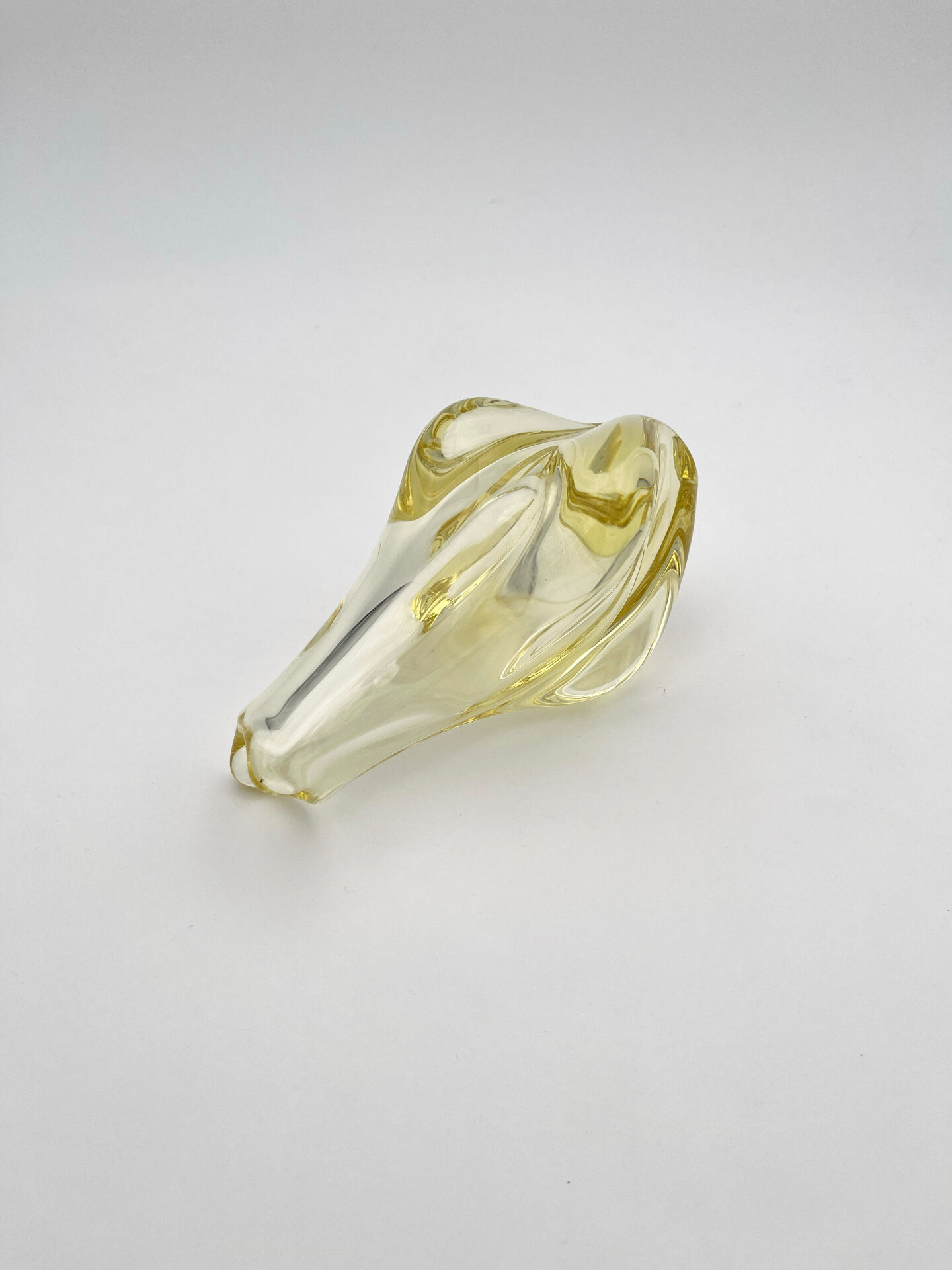 Organic Yellow Vase Miloslav Klinger ZBS - Bohemian Glass