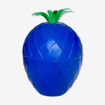 Sceau à glace ananas bleu des années 70