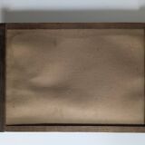Mirror and wood tray