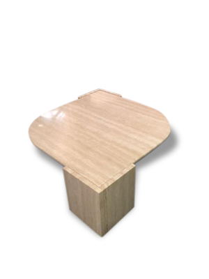 table basse vintage en - travertin