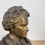 Buste Beethoven régule d'après Gaston Leroux