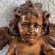 18th Century Carved Wooden Angel/Chestnut/Putto