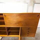 Scandinavian high enfilade 1960 solid teak